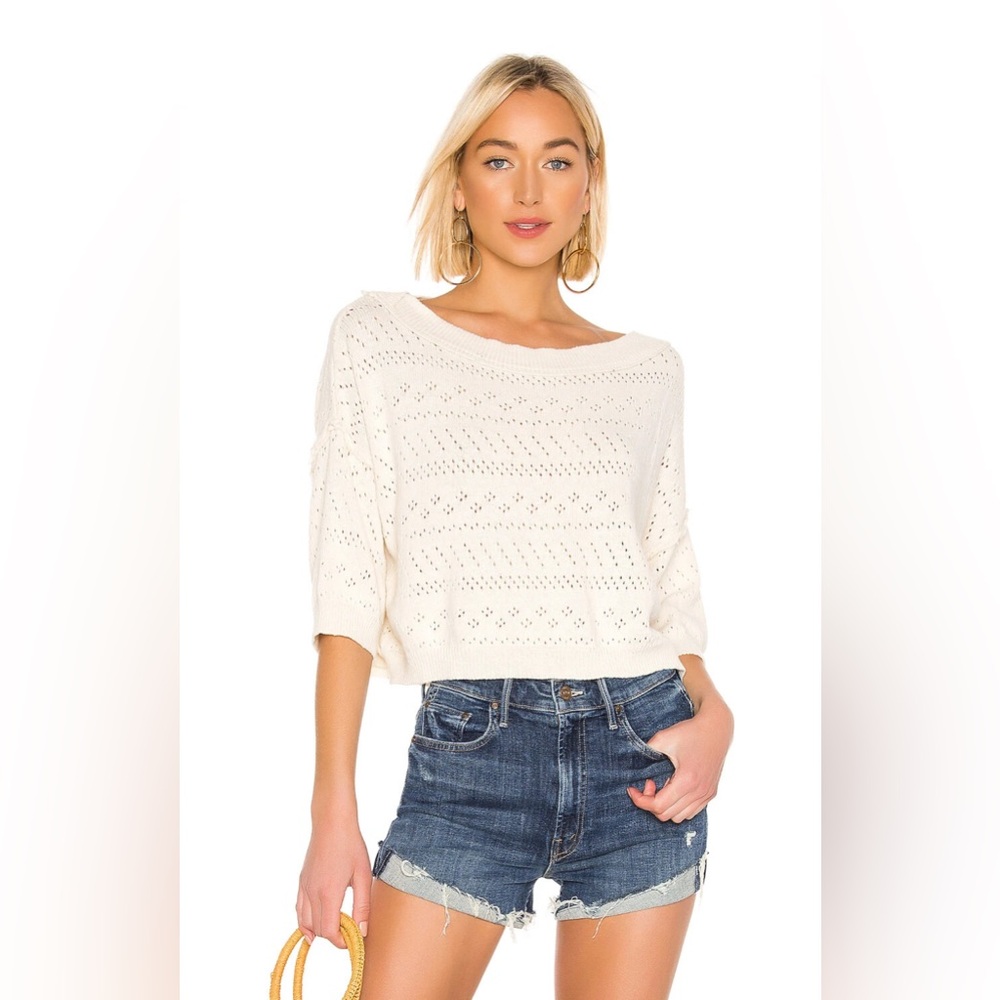 💙 Free People Sandcastle Cropped Sweater 💙